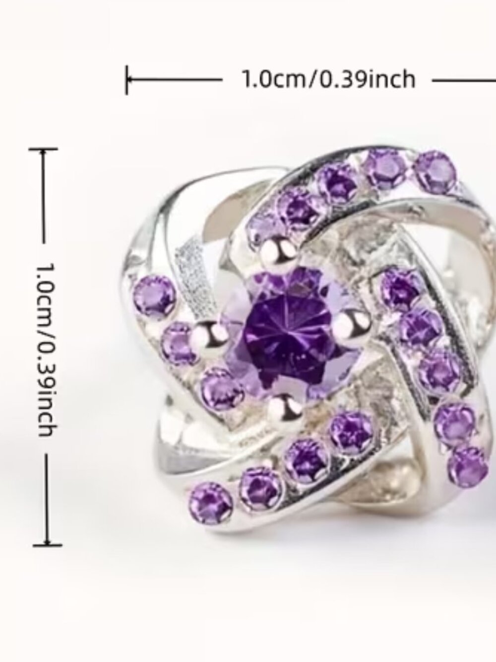 Amethyst Earrings - Pierced - New - Picture 2 of 3